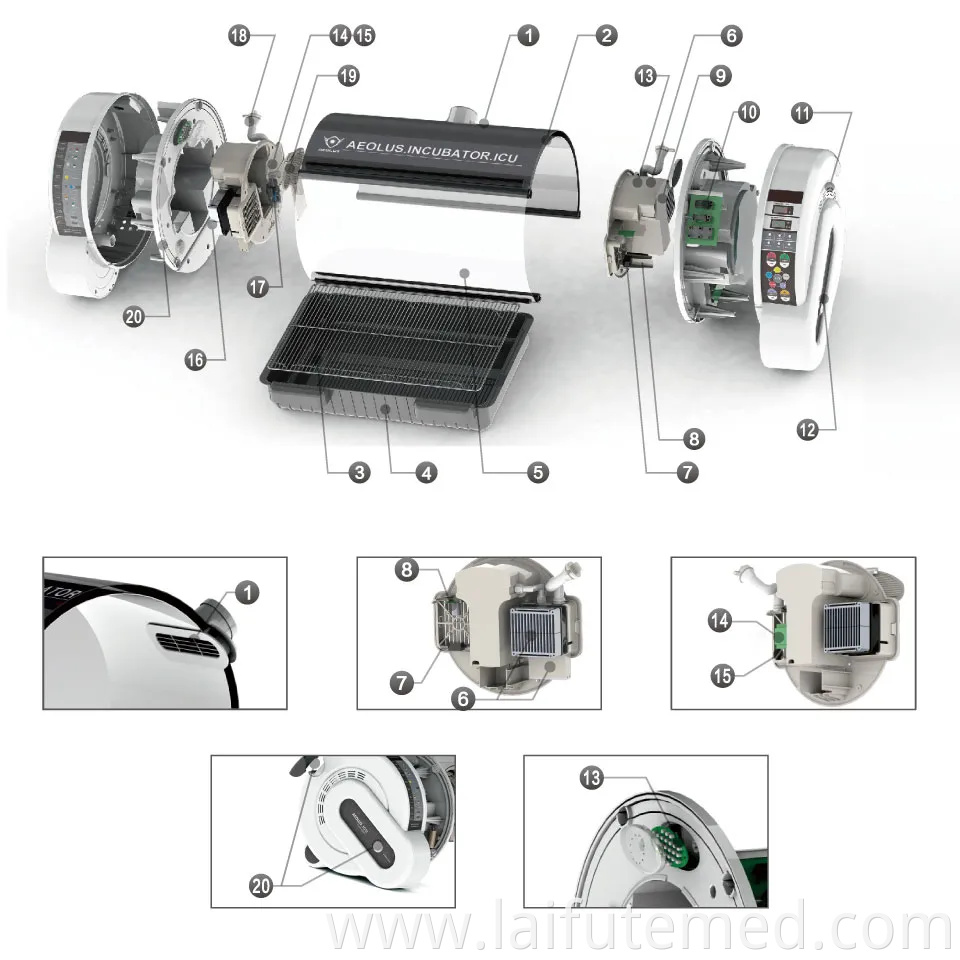 Medical Care Veterinary ICU Incubator Puppy Dog Incubator Portable Pet Brooder